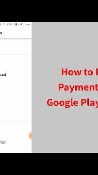 How to Remove Payment Method from Google Play Store