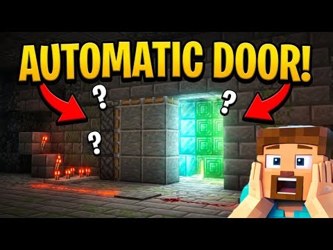 How to Make an Automatic Door in Minecraft Easy Redstone Tutorial 2026