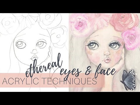 Acrylic Painting✨ Techniques Face(Ethereal)