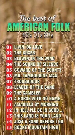 Best American folk & Country Music 🌾 #folksongs #folkmusic #countryfolk