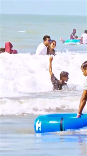 Hot Day Beach Walk & Swimming Relaxation | Beach Life #shorts #ytshorts #beach #viral #vlog