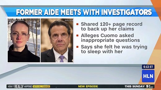 Charlotte Bennett, the 25-year-old former policy adviser who accused Democratic New York Gov. Andrew Cuomo of sexual harassment, spoke with investigators on Monday over Zoom for several hours: https://cnn.it/2OVZian | HLN
