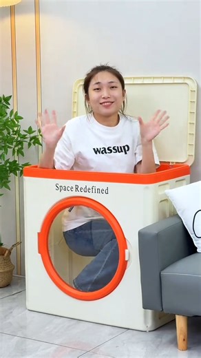 Huge Flip-Top Storage Box 😲 | Easy Setup! #Homegadgets