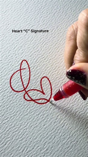 Creative Signature Ideas: Heart 'C' Tutorial