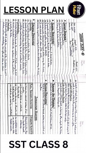 SSt Lesson Plan | Class 8 | Topic - Constitution #bed #lessonplan #bachelorofeducation #SST #civics