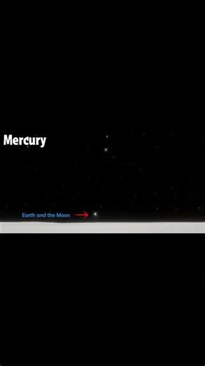 Earthrise seen from Mercury #space #earth #sunrise #spaceexploration #mercury #simulation
