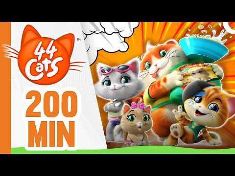 44 Cats | 200 Minutes Of Pawsome Power! Are You Ready For Endless Fun? 🚀✨