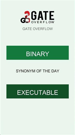 Synonym of the Day: Binary = Executable 🔗 #Shorts #CS