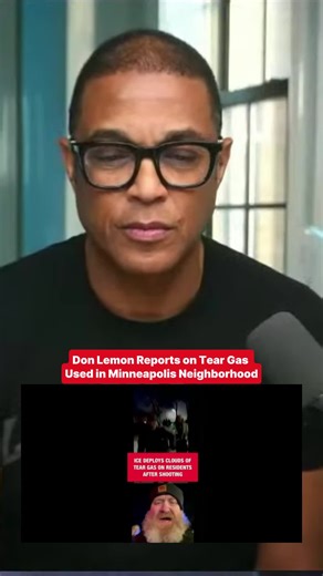 Don Lemon reviews live footage from independent journalist Jolly Good Ginger, showing tear gas being deployed during a protest in a Minneapolis residential area. He discusses the incident in the context of immigration enforcement, public safety, and First Amendment concerns. #DonLemon #BreakingNews #Minneapolis #PublicSafety