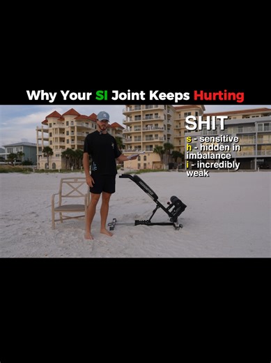Most people Google SI joint pain and immediately see diagrams of aggravated bones. @Brendan Backstrom That creates a narrative: Bone-on-bone. Structural damage. Nothing can change. Brendan explains a different perspective. In many cases, the SI joint becomes: Sensitive. Hidden in imbalance. Undertrained. When someone can’t sit for more than five minutes without shifting, or can’t stand upright without leaning, that’s often not just a bone issue — it’s a tolerance issue. Sensitivity changes movem