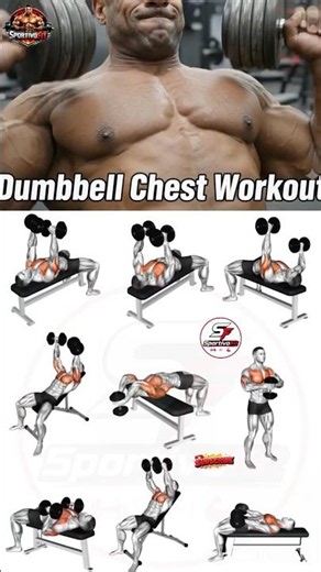 🔥 The ONLY Dumbbell Chest Workout You Need | Build a Bigger Chest FAST 💪 #chest #chestworkout #gym