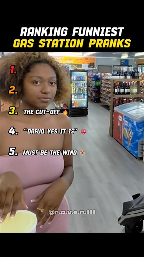 Ranking Funniest Gas Station Pranks 🤣 #ranking #pranks #funny #tiktok