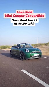 6.5K views · 22 reactions | Mini Cooper Convertible Launched! #minicooper #minicooperconvertible #cargram #bmw #cars #explorepage #explore | ZigWheels.com | Facebook