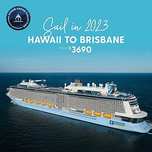 Holiday in 2023 | Island hop from Hawaii to Brisbane on this tropical transpacific cruise onboard Royal Caribbean’s Quantum of the Seas Your 19 Night Fly, Stay and Cruise Holiday with $2000 Bonus Value includes: ✅ Flights to Honolulu ✅ 2 Night Honolulu stay ✅ Hotel to cruise port transfer ✅ 17 Night Transpacific Crossing cruise ✅ Onboard dining and entertainment ✅ Onboard prepaid gratuities ✅ Ask us about EXCLUSIVE oceanview and balcony upgrades more 💎 All this from only $3,690*pp 📅 10 October