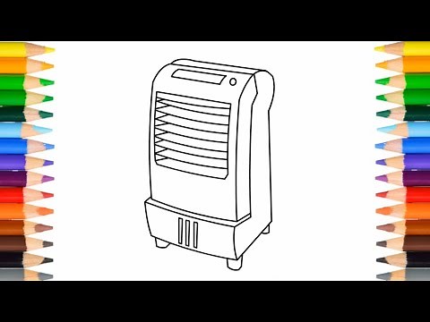 How to Draw Air Cooler | Easy and Simple Air Cooler Drawing | KK KIDS