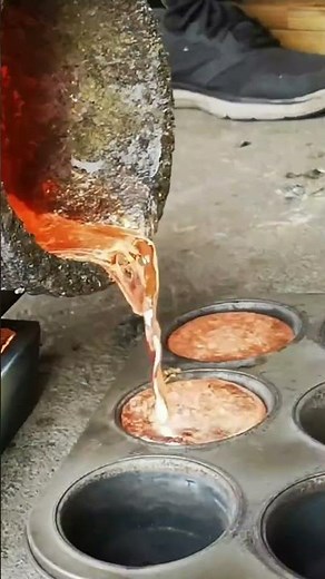 Melting Brass From a Giant bullet shells