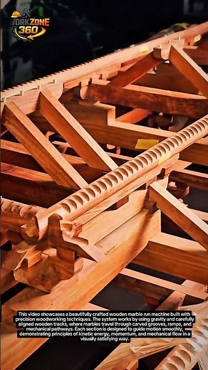 Amazing Wooden Marble Run Machine | Satisfying Engineering Craft & Kinetic Design