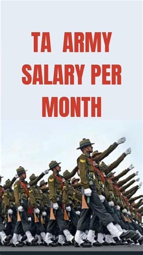 TA ARMY SALARY PER MONTH#trending #viral #nda