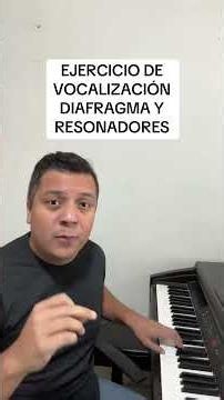 Ejercicio de vocalización para el DIAFRAGMA Y LOS RESONADORES | clases de canto | aprender a cantar.