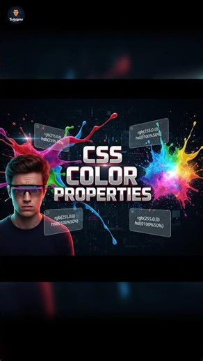 CSS Color Properties Explained | Text, Color | Coding Class | #viral #shorts #funny