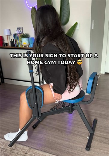 Glutes and hips workout at home with the Merach Abductor Machine 🔥🔥 Light weight and holding up to 330lbs Such an amazing lower body burn! 🍑 #glutesworkout #abductor #hips #workout #fitness