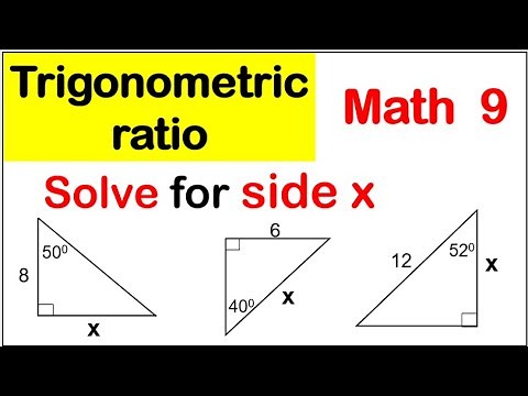 Trigonometric Ratio Solve right triangle MATH 9 Fourth (4th) quarter Week 1