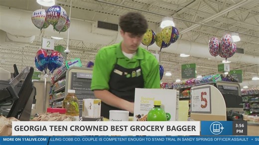 Georgia teen crowned best grocery bagger