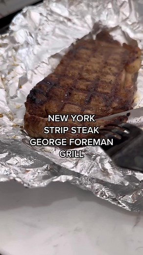 Easy New York Strip Steak on George Foreman Grill