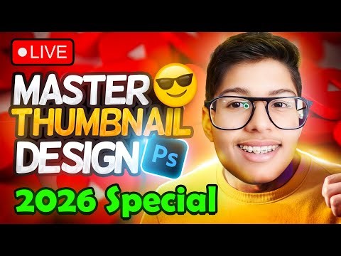 Thumbnail Tutorial, 2026 First Live Stream!!!