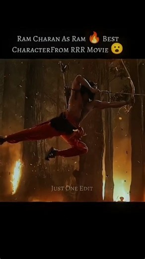 Ram Charan As Ram 🔥 Best Character From RRR Movie 😮 (4K HDR) #rrr #ramcharan #ram #movie #4k