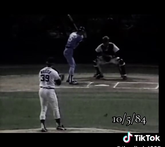 Detroit Tigers vs. Toronto Blue Jays MLB Game 10/5/84