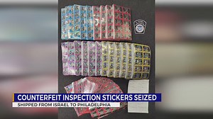 Customs: $1.4M in counterfeit Pa. vehicle inspection stickers intercepted from Israel