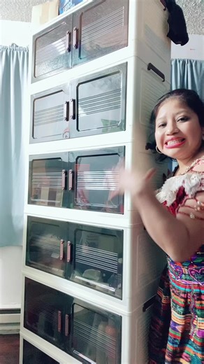 Stackable XL Storage Bins with Magnetic Doors