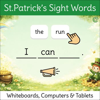 St. Patrick’s Day Sight Words Game for In-Class and Distance Learning