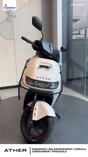 Ather Space - Electric Scooter Experience Center on Instagram: "Switch to smart electric riding with Sarathy Ather. Enjoy low down payment and low EMI rates that make owning an Ather easier than ever. Smooth performance, smart tech, and savings that move you forward — all in one ride. Visit Sarathy Ather today, take a test ride, and bring home your Ather now. T&C Apply #sarathyarakat #atherenergy #atherindia #electricfuture #evlife"
