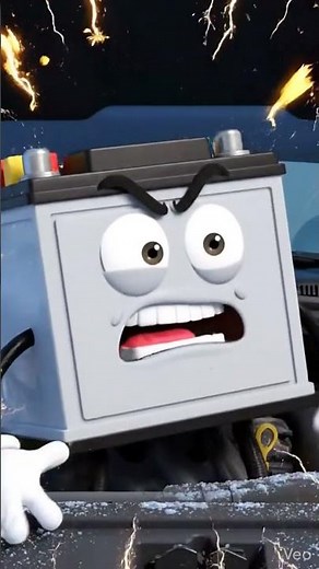 Battery Explodes with Drama 🔋😂 #funny #cartoonhumor #scary #viralvideo #comedy #youtubeshorts