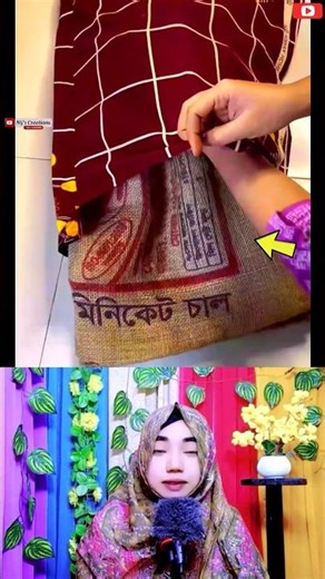 😱ভাইরাল টেকনিক🔥ঝটপট!বালিশের কাভারের ভিতর চাউলের বস্তা ঢুকান তারপর দেখুন কি হয় ✅ #shortsfeed