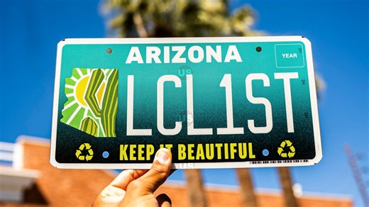 Redesigned 'Keep Arizona Beautiful' license plate debuts just in time for Earth Day