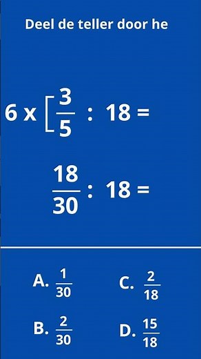 Breuk delen door getal short - Het Leerkanaal
