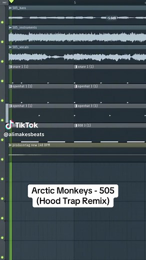 Arctic Monkeys - 505 (Hood Trap Remix) - Music Video