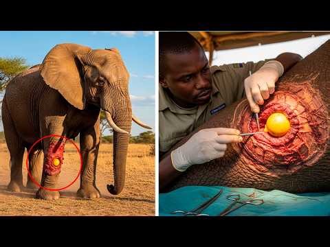 Guide Finds Elephant with Abscess on Leg, Reason of Abscess Shocked Everyone