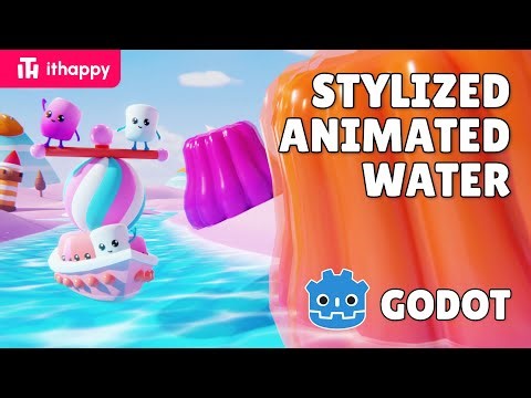 Stylized Animated Water in Godot Tutorial by #ithappy