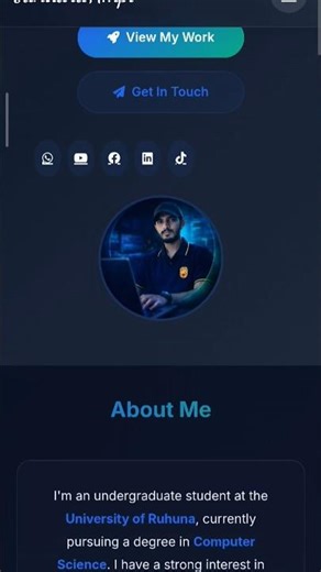 I Built My Own Portfolio Website (Full Stack Project) 💻🔥 #webdeveloper #portfolio #coding #html #css