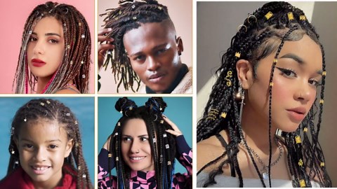 Lucomb 280 Pcs Hair Jewelry for Women, Hair Charms Cuffs Beads for Braids Loc Jewelry for Dreadlocks, Adjustable Gold Braids Coils Rings Decoration for Dreadlock Accessories