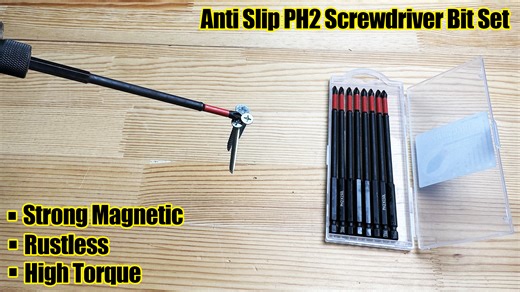 Watch Strong Magnetic,High Torque,Anti Slip PH2 Screwdriver Bits on Amazon Live