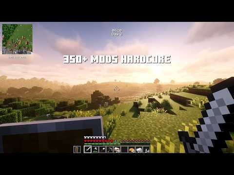 I added 350 Mods to Minecraft and it's UNREAL (MCATRIX WORLD #1)