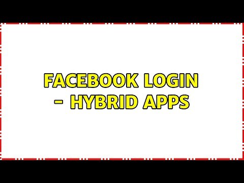 Facebook Login - Hybrid Apps (3 Solutions!!)