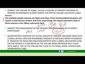 Standardization of solution - Week Three (Lab Part 2)