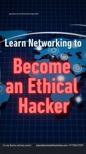 Learn Networking to Become an Ethical Hacker #networking #ethicalhacking #axximuminfosolutions