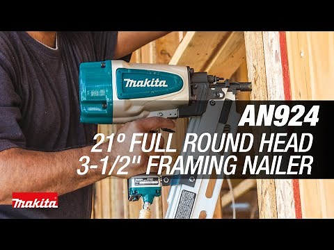 Makita 21º Full Round Head 3‑1/2" Framing Nailer (AN924)